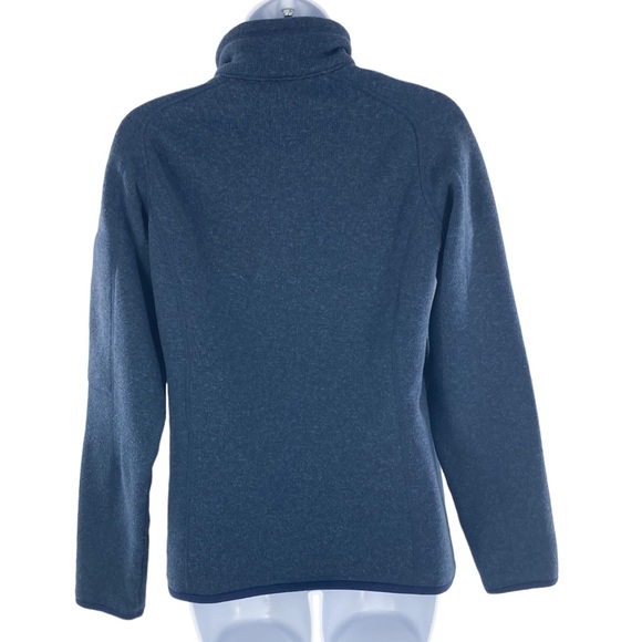 Patagonia Womens Navy Blue 1/4 Zip Better Sweater Fleece Jacket Size Medium - Picture 2 of 12